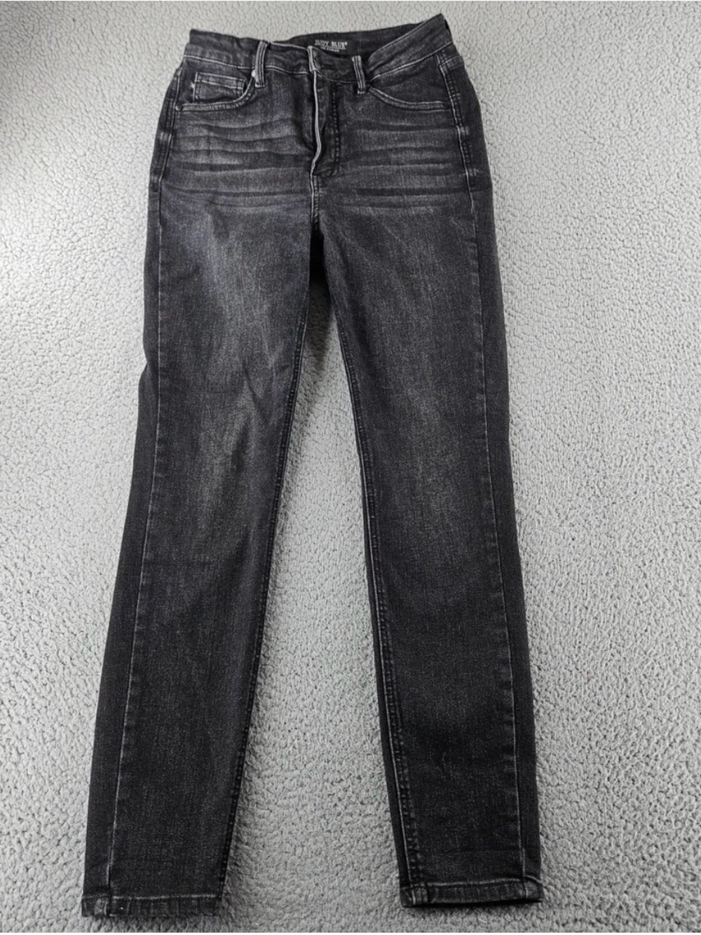 Judy Blue Jeans Womens‎ 28 Black High Rise Skinny Fit Dark Wash Stretch Denim